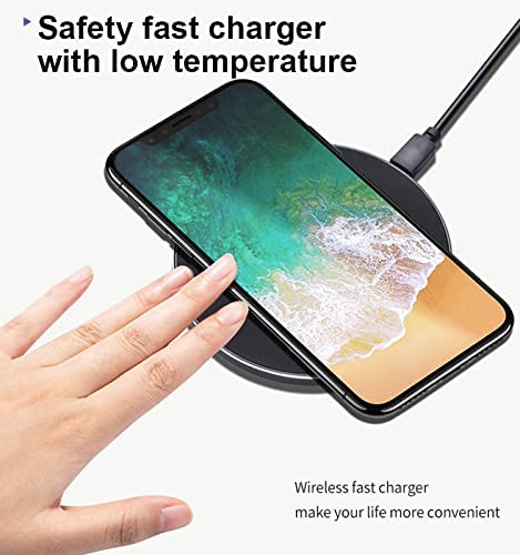 Ranzah Wireless Charger for iPhone 13 Pro Max/12/11/Xs Max/XR/X/8 Plus/8,15W Max Fast Charging Pad for Samsung Galaxy S22/S21/S20/S10/S9/S8/S7 Note 9/8/Huawei P30 Pro,5W All Qi-enabled Phones - Image 4