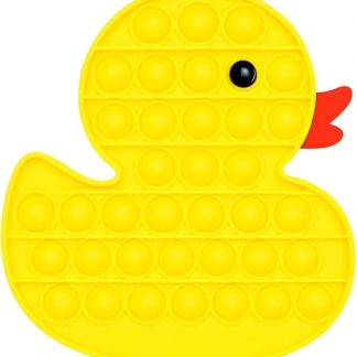 Pop Fidget Toy Push Pop Bubble Sensory Toy For Kids And Adults Travel Poppet Toy Squishy Toy For Gifts & Parties ADHD Stress & Anxiety Relief Toy Squeeze Toddler Toy (Duck)