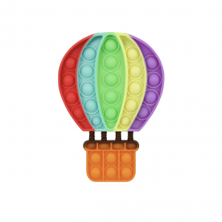 Pop Fidget Toy Push Pop Bubble Sensory Toy For Kids And Adults Travel Poppet Toy Squishy Toy For Gifts & Parties ADHD Stress & Anxiety Relief Toy Squeeze Toddler Toy (Air Balloon)