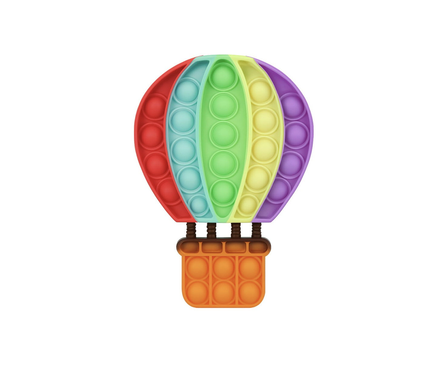 Pop Fidget Toy Push Pop Bubble Sensory Toy For Kids And Adults Travel Poppet Toy Squishy Toy For Gifts & Parties ADHD Stress & Anxiety Relief Toy Squeeze Toddler Toy (Air Balloon)