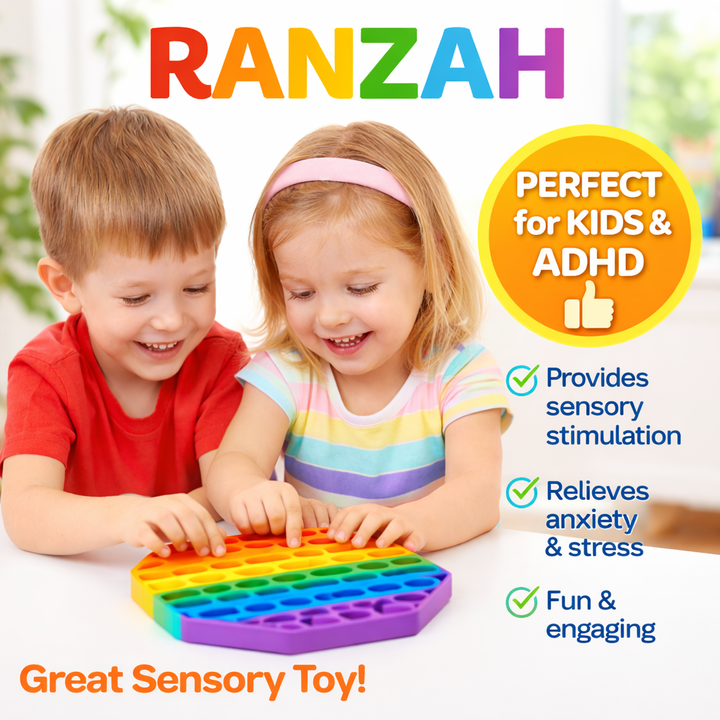 Pop Fidget Toy Octagon Push Pop Bubble Sensory Toy For Kids And Adults Travel Poppet Toy Squishy Toy For Gifts & Parties ADHD Stress & Anxiety Relief Toy Squeeze Toddler Toy (Octagon) - Image 2