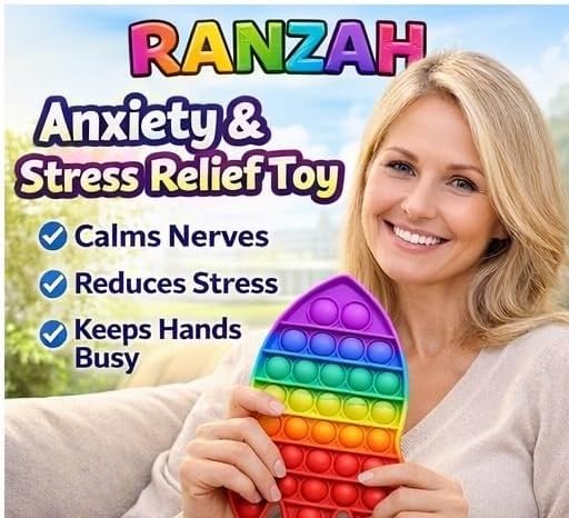 Pop Fidget Toy Rocket Push Pop Bubble Sensory Toy For Kids And Adults Travel Poppet Toy Squishy Toy For Gifts & Parties ADHD Stress & Anxiety Relief Toy Squeeze Toddler Toy (Rocket) - Image 6