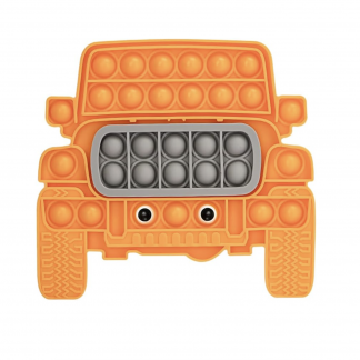 Pop Fidget Toy Push Pop Bubble Sensory Toy For Kids And Adults Travel Poppet Toy Squishy Toy For Gifts & Parties ADHD Stress & Anxiety Relief Toy Squeeze Toddler Toy (Jeep)