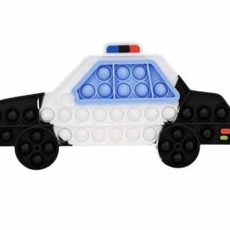 Pop Fidget Toy Push Pop Bubble Sensory Toy For Kids And Adults Travel Poppet Toy Squishy Toy For Gifts & Parties ADHD Stress & Anxiety Relief Toy Squeeze Toddler Toy (Police Car)