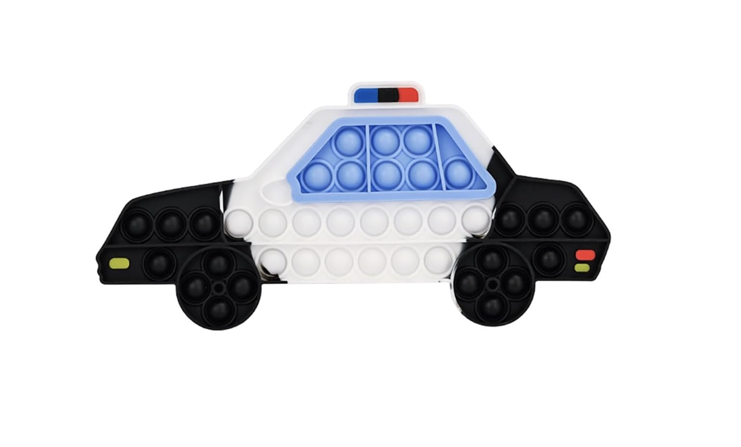 Pop Fidget Toy Push Pop Bubble Sensory Toy For Kids And Adults Travel Poppet Toy Squishy Toy For Gifts & Parties ADHD Stress & Anxiety Relief Toy Squeeze Toddler Toy (Police Car)