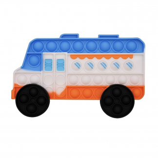 Pop Fidget Toy Push Pop Bubble Sensory Toy For Kids And Adults Travel Poppet Toy Squishy Toy For Gifts & Parties ADHD Stress & Anxiety Relief Toy Squeeze Toddler Toy (Ice Cream Van)
