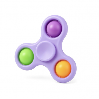 Hand Fidget Spinner Toy Finger Bubble Pop Sensory ADHD Anxiety Stress Relief Gift Party Travel Toy For kids Teens Adults (Purple)