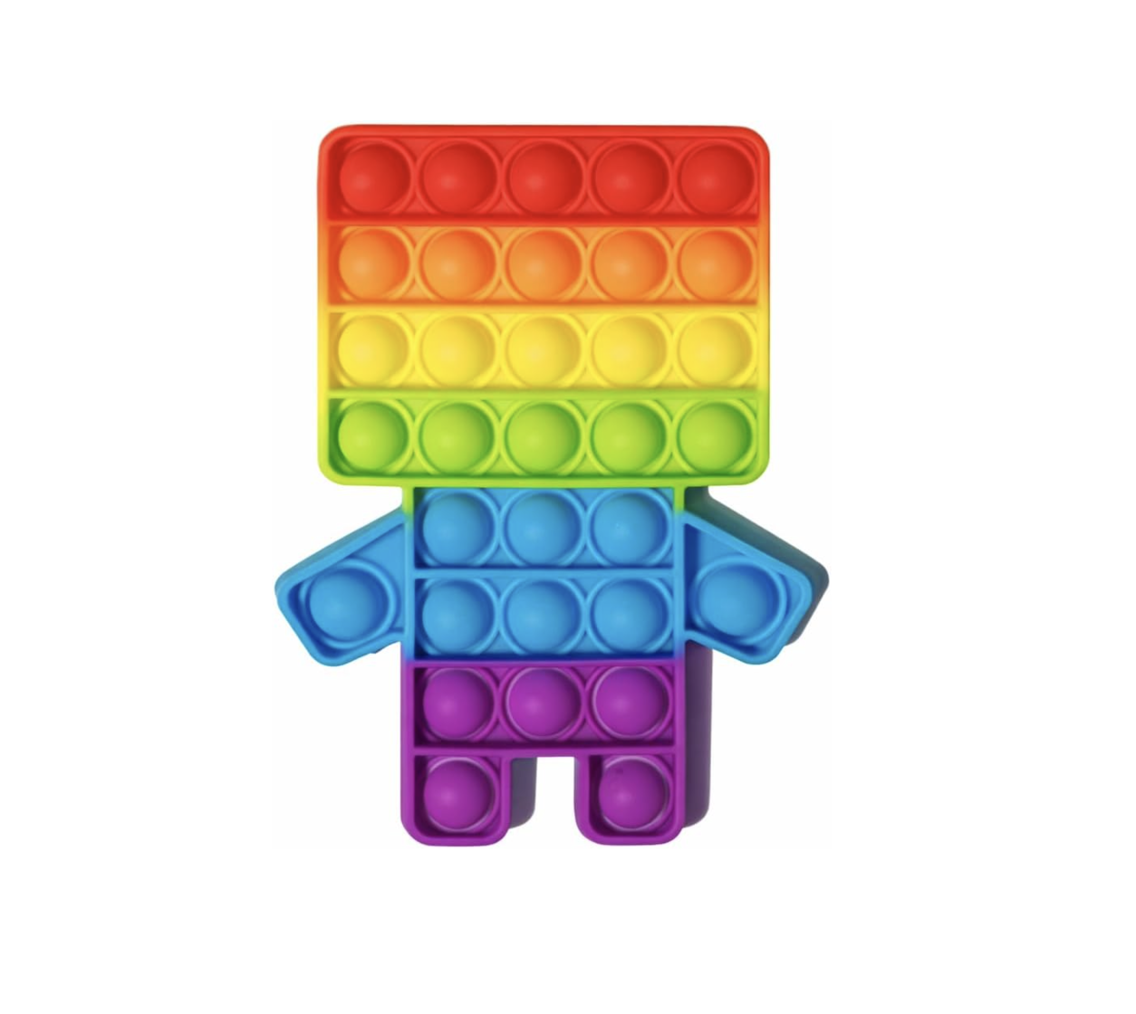 Pop Fidget Toy Robot Push Pop Bubble Sensory Toy For Kids And Adults Travel Poppet Toy Squishy Toy For Gifts & Parties ADHD Stress & Anxiety Relief Toy Squeeze Toddler Toy (Robot)