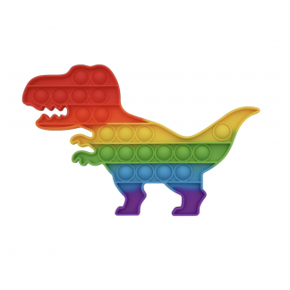 Pop Fidget Toy Dinosaur Push Pop Bubble Sensory Toy For Kids And Adults Travel Popper Poppet Toy Squishy Toy For Gifts & Parties ADHD Stress & Anxiety Relief Toy Squeeze Toddler Toy (Dinosaur)