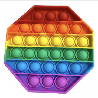 Pop Fidget Toy Octagon Push Pop Bubble Sensory Toy For Kids And Adults Travel Poppet Toy Squishy Toy For Gifts & Parties ADHD Stress & Anxiety Relief Toy Squeeze Toddler Toy (Octagon)