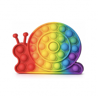 Pop Fidget Toy Snail Push Pop Bubble Sensory Toy For Kids And Adults Travel Poppet Toy Squishy Toy For Gifts & Parties ADHD Stress & Anxiety Relief Toy Squeeze Toddler Toy (Snail)