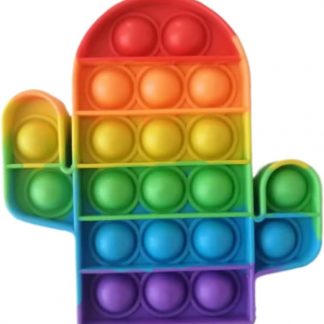 Pop Fidget Toy Cactus Push Pop Bubble Sensory Kids And Adults Travel Poppet Toy Squishy Toy For Gifts & Parties ADHD Stress & Anxiety Relief Toy Squeeze Toddler Toy (Cactus)