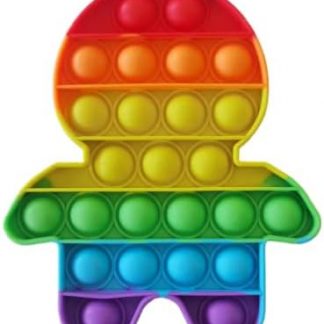 Champion Fidget Toy|Push Pop Bubble Sensory Poppet Toys For Kids And Adults| Rainbow Popper Pop Up Toys For Fun|Autism Special Needs Silicone Stress Reliever Fidget Toys (Champion Boy)