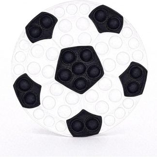 Pop Fidget Toy Push Pop Bubble Sensory Toy For Kids And Adults Travel Poppet Toy Squishy Toy For Gifts & Parties ADHD Stress & Anxiety Relief Toy Squeeze Toddler Toy (Football)