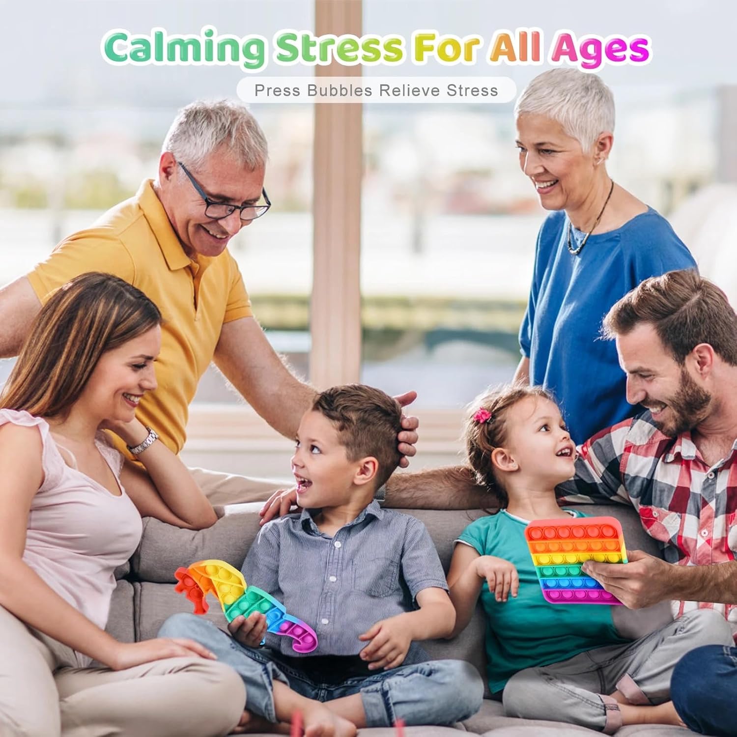 Pop Fidget Toy Octagon Push Pop Bubble Sensory Toy For Kids And Adults Travel Poppet Toy Squishy Toy For Gifts & Parties ADHD Stress & Anxiety Relief Toy Squeeze Toddler Toy (Octagon) - Image 5