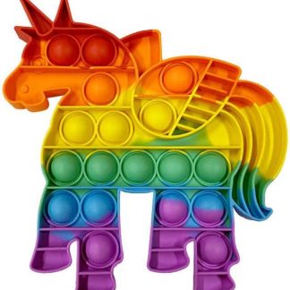 Pop Fidget Toy Pegasus Push Pop Bubble Sensory Toy For Kids And Adults Travel Poppet Toy Squishy Toy For Gifts & Parties ADHD Stress & Anxiety Relief Toy Squeeze Toddler Toy (Pegasus)